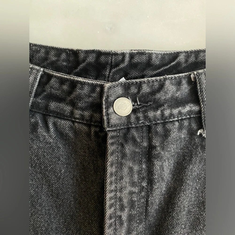 Vintage BONGO by Gene Montesano Black High Waisted Tapered Jeans Size 7 - Picture 10 of 11